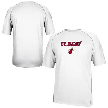 Miami Heat 2014 Noches Enebea ClimaLITE Performance T-Shirt - - Men's White