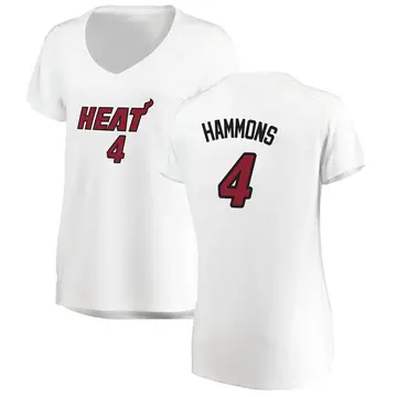 Miami Heat A.J. Hammons Jersey - Association Edition - Women's Fast Break White