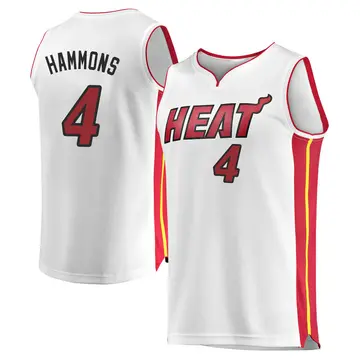 Miami Heat A.J. Hammons Jersey - Association Edition - Youth Fast Break White