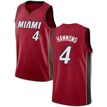 Miami Heat A.J. Hammons Jersey - Statement Edition - Men's Swingman Red