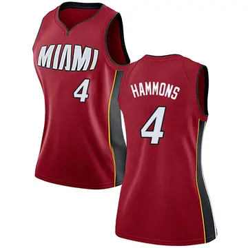 Miami Heat A.J. Hammons Jersey - Statement Edition - Women's Swingman Red