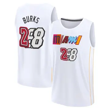 Miami Heat Alec Burks 2022/23 City Edition Jersey - Men's Fast Break White