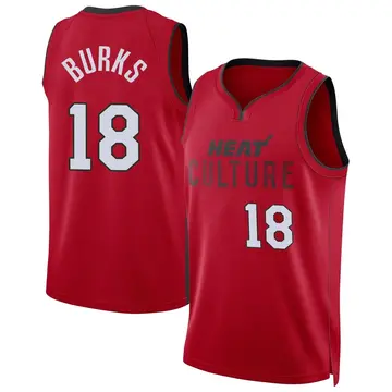 Miami Heat Alec Burks 2024/25 City Edition Jersey - Men's Swingman Red