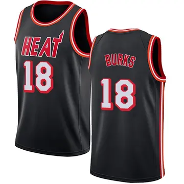 Miami Heat Alec Burks Fashion Hardwood Classics Jersey - Men's Swingman Black