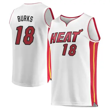 Miami Heat Alec Burks Jersey - Association Edition - Men's Fast Break White