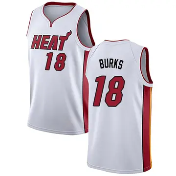 Miami Heat Alec Burks Jersey - Association Edition - Men's Swingman White