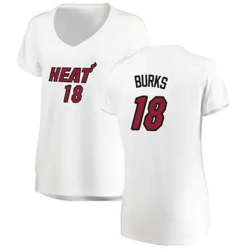 Miami Heat Alec Burks Jersey - Association Edition - Women's Fast Break White