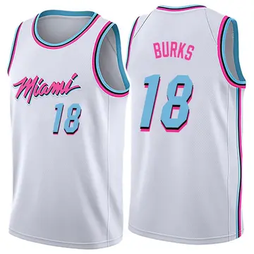 Miami Heat Alec Burks Jersey - City Edition - Men's Swingman White