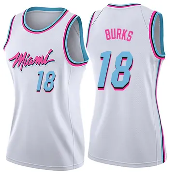 Miami Heat Alec Burks Jersey - City Edition - Women's Swingman White