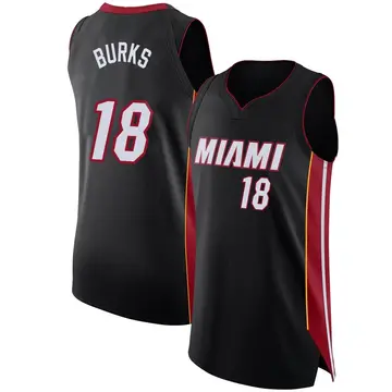 Miami Heat Alec Burks Jersey - Icon Edition - Men's Authentic Black