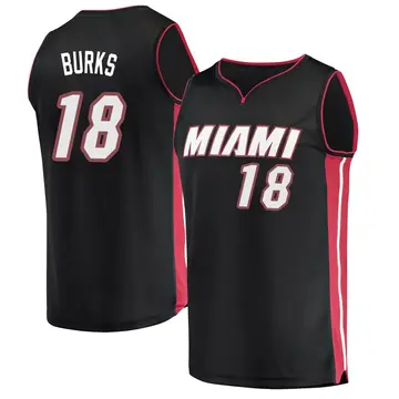 Miami Heat Alec Burks Jersey - Icon Edition - Men's Fast Break Black