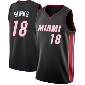 Miami Heat Alec Burks Jersey - Icon Edition - Men's Swingman Black