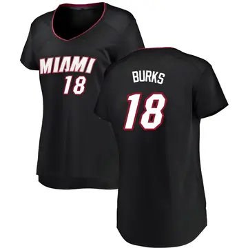 Miami Heat Alec Burks Jersey - Icon Edition - Women's Fast Break Black