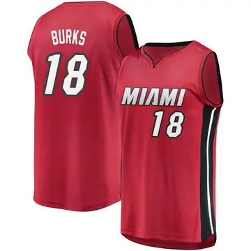 Miami Heat Alec Burks Jersey - Statement Edition - Men's Fast Break Red