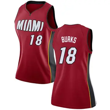 Miami Heat Alec Burks Jersey - Statement Edition - Women's Swingman Red