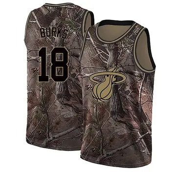 Miami Heat Alec Burks Realtree Collection Jersey - Men's Swingman Camo