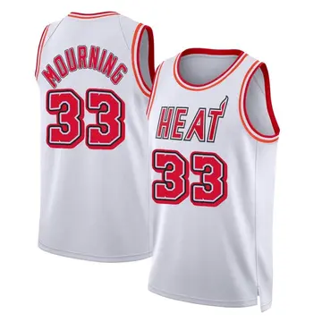 Miami Heat Alonzo Mourning Classic Edition 2022/23 Jersey - Men's Swingman White