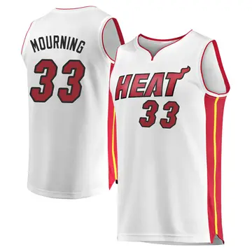 Miami Heat Alonzo Mourning Jersey - Association Edition - Youth Fast Break White