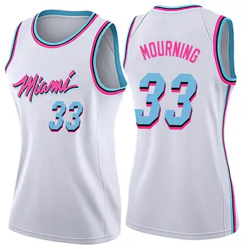 Miami Heat Alonzo Mourning Jersey - City Edition - Women's Swingman White