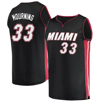 Miami Heat Alonzo Mourning Jersey - Icon Edition - Men's Fast Break Black