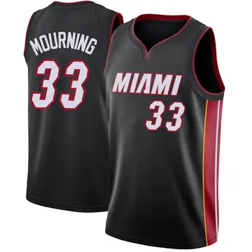 Miami Heat Alonzo Mourning Jersey - Icon Edition - Men's Swingman Black