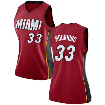 Miami Heat Alonzo Mourning Jersey - Statement Edition - Women's Swingman Red