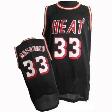 Miami Heat Alonzo Mourning Throwback Jersey - Men's Swingman Black