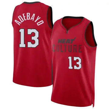 Miami Heat Bam Adebayo 2024/25 City Edition Jersey - Youth Swingman Red