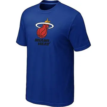 Miami Heat Big & Tall Primary Logo T-Shirt - - Men's Blue