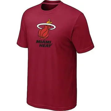 Miami Heat Big & Tall Primary Logo T-Shirt - - Men's Red