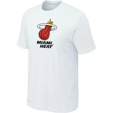 Miami Heat Big & Tall Primary Logo T-Shirt - - Men's White