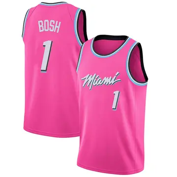 Miami Heat Chris Bosh 2018/19 Jersey - Earned Edition - Men's Swingman Pink