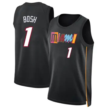 Miami Heat Chris Bosh 2021/22 City Edition Jersey - Youth Swingman Black