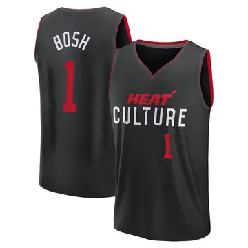 Miami Heat Chris Bosh 2023/24 City Edition Jersey - Youth Fast Break Black