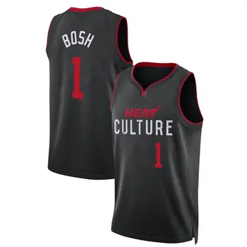 Miami Heat Chris Bosh 2023/24 City Edition Jersey - Youth Swingman Black