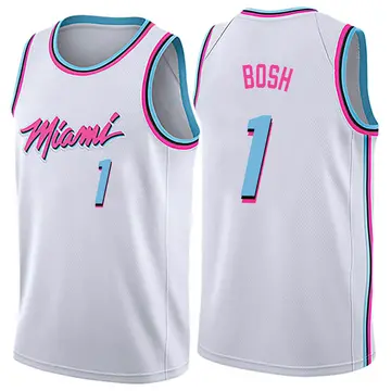 Miami Heat Chris Bosh Jersey - City Edition - Men's Swingman White