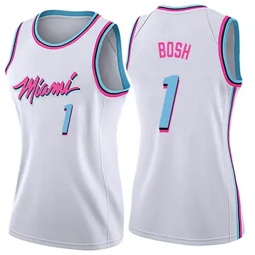 Miami Heat Chris Bosh Jersey - City Edition - Women's Swingman White