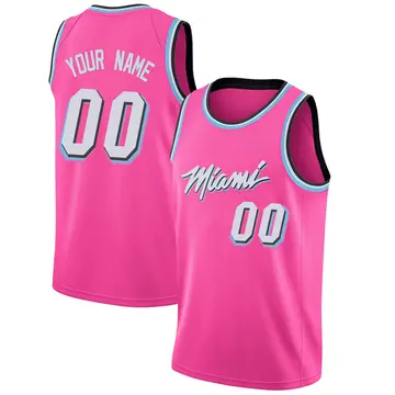 Miami Heat Custom 2018/19 Jersey - Earned Edition - Men's Swingman Pink