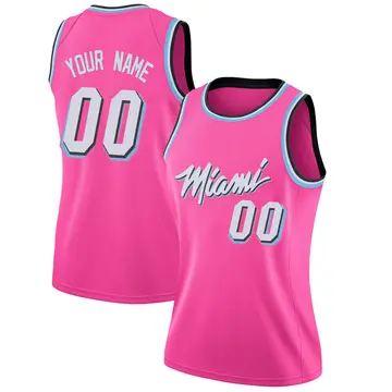 Miami Heat Custom 2018/19 Jersey - Earned Edition - Women's Swingman Pink