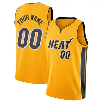 Miami Heat Custom 2020/21 Jersey - Earned Edition - Men's Swingman Gold