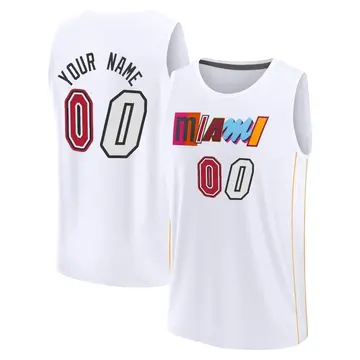 Miami Heat Custom 2022/23 City Edition Jersey - Men's Fast Break White