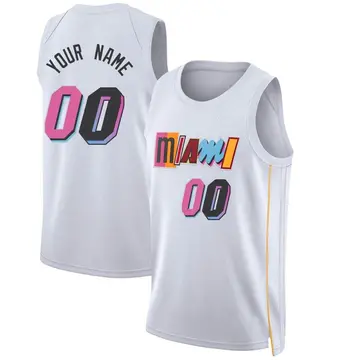 Miami Heat Custom 2022/23 City Edition Jersey - Youth Swingman White