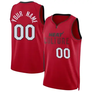 Miami Heat Custom 2024/25 City Edition Jersey - Men's Swingman Red