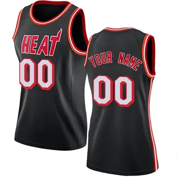 Miami Heat Custom Fashion Hardwood Classics Jersey - Women's Swingman Black