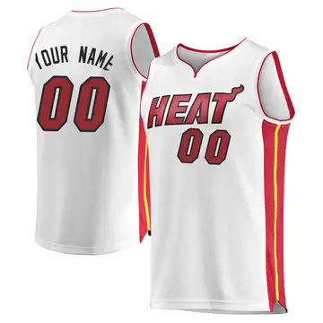 Miami Heat Custom Jersey - Association Edition - Men's Fast Break White