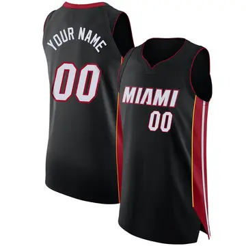 Miami Heat Custom Jersey - Icon Edition - Men's Authentic Black