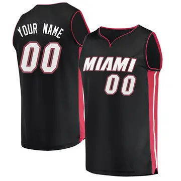 Miami Heat Custom Jersey - Icon Edition - Men's Fast Break Black