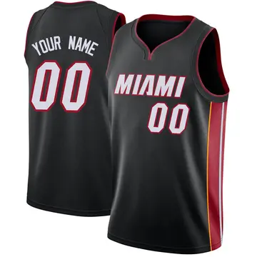 Miami Heat Custom Jersey - Icon Edition - Men's Swingman Black