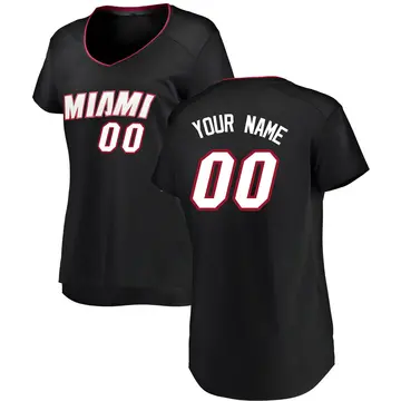 Miami Heat Custom Jersey - Icon Edition - Women's Fast Break Black