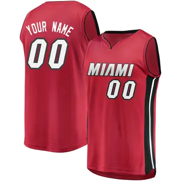 Miami Heat Custom Jersey - Statement Edition - Men's Fast Break Red